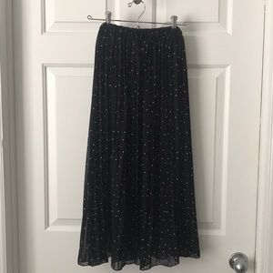 Pockadot Midi Skirt